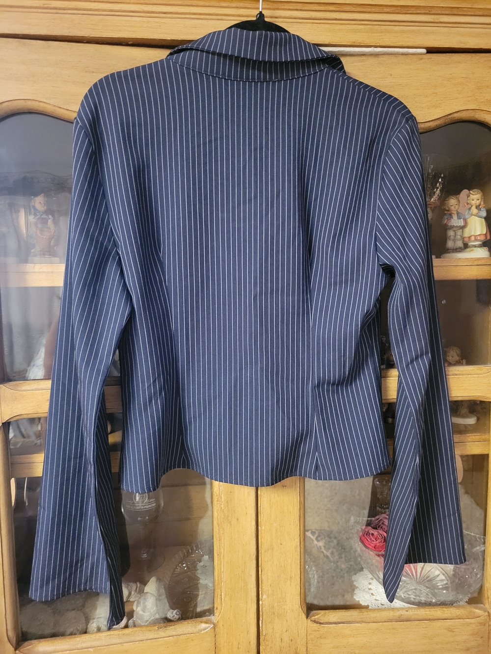Cider Navy Pinstripe Button-Down Shirt - Picture 4 of 4